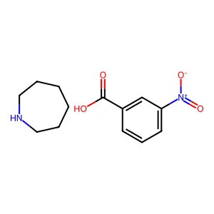 Benzoic acid, m-nitro-, compd. with hexahydro-1H-azepine (1:1) structure