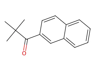 2,2-Dimethyl-1-(naphthalen-2-yl)propan-1-one structure