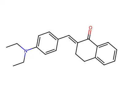 2-(4-(Diethylamino)benzylidene)-3,4-dihydronaphthalen-1(2H)-one structure