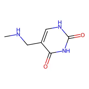 5-methylaminomethyl-1H-pyrimidine-2,4-dione structure