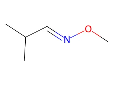 Propanal, 2-methyl-, O-methyloxime structure