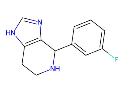 4-(3-fluorophenyl)-4,5,6,7-tetrahydro-3H-imidazo[4,5-c]pyridine structure