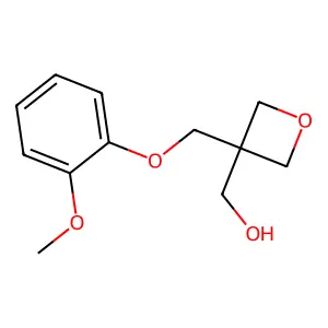 3-Oxetanemethanol, 3-((o-methoxyphenoxy)methyl)- structure