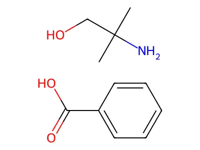 (2-Amino-2-methylpropyl) benzoate structure