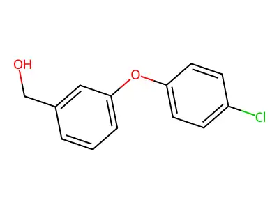 [3-(4-Chlorophenoxy)phenyl]methanol structure