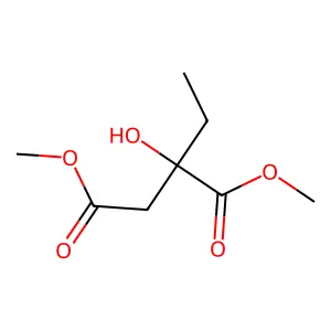 Butanedioic acid, 2-hydroxy-2-ethyl, dimethyl ester structure