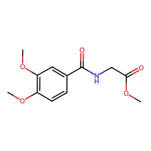 methyl N-(3,4-dimethoxybenzoyl)glycinate structure