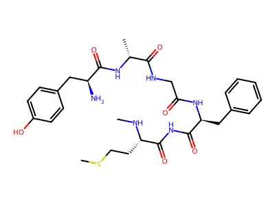 enkephalinamide-Met, Ala(2)-N-Me(5)- structure