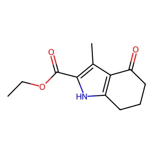 Indole-2-carboxylic acid, 4,5,6,7-tetrahydro-3-methyl-4-oxo-, ethyl ester structure