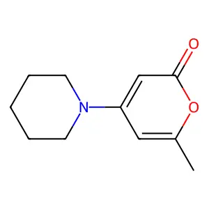 6-Methyl-4-(piperidin-1-yl)-2H-pyran-2-one structure