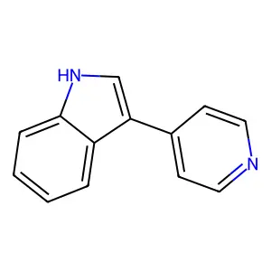 3-(4-pyridyl)-1H-indole structure