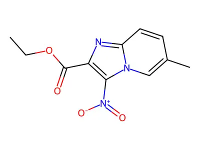 Ethyl 6-methyl-3-nitroimidazo[1,2-a]pyridine-2-carboxylate structure