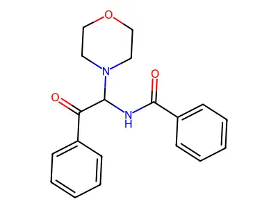 N-(1-morpholin-4-yl-2-oxo-2-phenylethyl)benzamide structure
