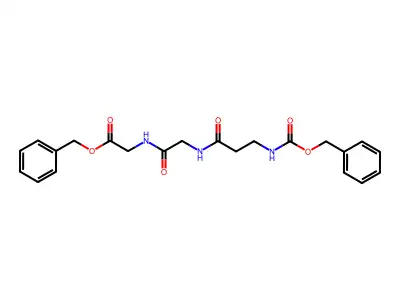 Carbobenzyloxy-beta-alanylglycylglycine benzyl ester structure