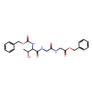 Benzyl N-[(benzyloxy)carbonyl]threonylglycylglycinate structure