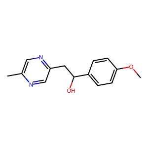 1-(4-Methoxyphenyl)-2-(5-methyl-2-pyrazinyl)ethanol structure