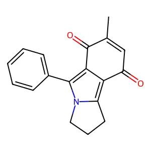 1H-Pyrrolo(2,1-a)isoindole-6,9-dione, 2,3-dihydro-7-methyl-5-phenyl- structure