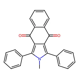 2-Methyl-1,3-diphenylbenzo[f]isoindole-4,9-dione structure