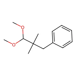 (3,3-Dimethoxy-2,2-dimethylpropyl)benzene structure