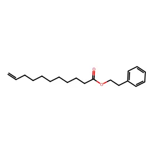 10-Undecenoic acid, 2-phenylethyl ester structure