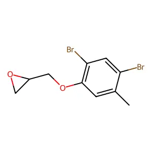 Oxirane, 2-[(2,4-dibromo-5-methylphenoxy)methyl]- structure