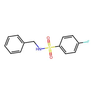 N-benzyl-4-fluorobenzenesulfonamide structure