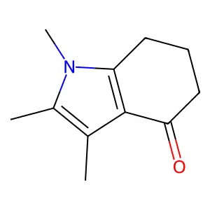 4H-Indol-4-one, 1,5,6,7-tetrahydro-1,2,3-trimethyl- structure