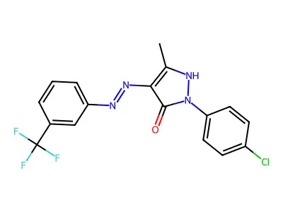 (4E)-2-(4-chlorophenyl)-5-methyl-4-[[3-(trifluoromethyl)phen structure