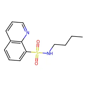 N-butylquinoline-8-sulfonamide structure