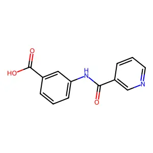 3-(Pyridine-3-amido)benzoic acid structure