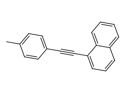 Naphthalene, 1-[(4-methylphenyl)ethynyl]- structure