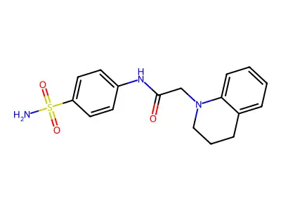2-(3,4-dihydro-2H-quinolin-1-yl)-N-(4-sulfamoylphenyl)acetamide structure
