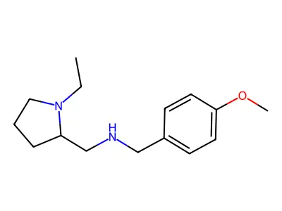 (1-Ethyl-pyrrolidin-2-ylmethyl)-(4-methoxy-benzyl)-amine structure