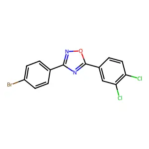 3-(4-Bromophenyl)-5-(3,4-dichlorophenyl)-1,2,4-oxadiazole structure