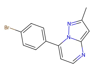 7-(4-Bromophenyl)-2-methylpyrazolo[1,5-a]pyrimidine structure