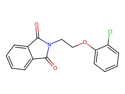 2-[2-(2-chlorophenoxy)ethyl]-2,3-dihydro-1H-isoindole-1,3-dione structure