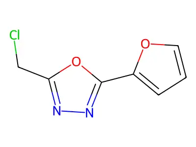 2-(Chloromethyl)-5-(2-furyl)-1,3,4-oxadiazole structure