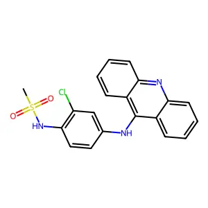 Methanesulfonanilide, 2'-chloro-4'-(9-acridinylamino)- structure