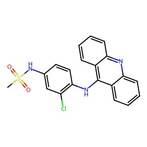 N-(4-(9-Acridinylamino)-3-chlorophenyl)methanesulfonamide structure
