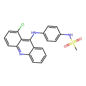 Methanesulfonanilide, 4'-(1-chloro-9-acridinylamino)- structure