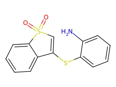 2-[(1,1-Dioxo-1-benzothiophen-3-yl)sulfanyl]aniline structure