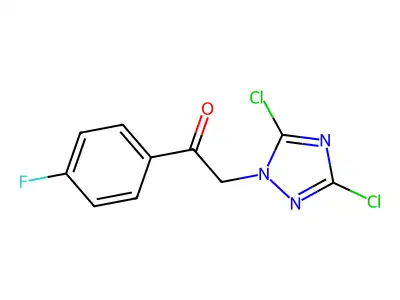 2-(3,5-dichloro-1H-1,2,4-triazol-1-yl)-1-(4-fluorophenyl)ethanone structure