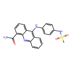 Methanesulfonanilide, 4'-((4-carbamoyl-9-acridinyl)amino)- structure