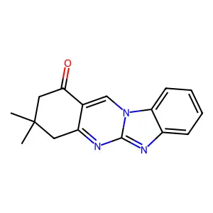 3,3-dimethyl-3,4-dihydrobenzimidazo[2,1-b]quinazolin-1(2H)-one structure