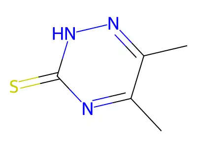 5,6-Dimethyl-1,2,4-triazine-3-thiol structure