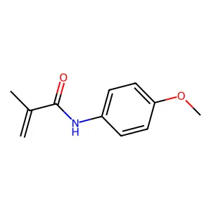 N-(4-methoxyphenyl)-2-methylacrylamide structure