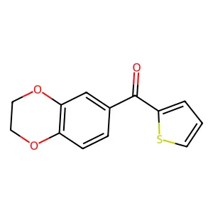 2,3-Dihydro-1,4-benzodioxin-6-yl(thiophen-2-yl)methanone structure