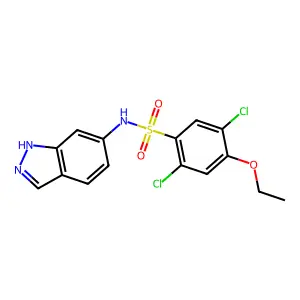 2,5-dichloro-4-ethoxy-N-(1H-indazol-6-yl)benzenesulfonamide structure