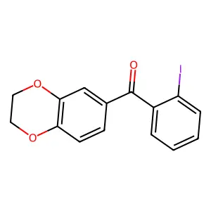 3,4-(Ethylenedioxy)-2'-iodobenzophenone structure