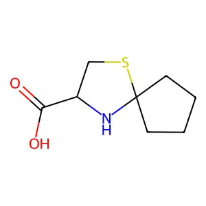 (R)-1-Thia-4-aza-spiro[4.4]nonane-3-carboxylic acid structure